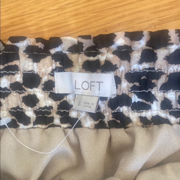 LOFT Animal Print A line midi skirt - Picture 3 of 3